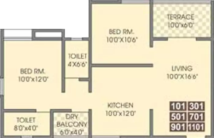 Floor plan for SV Joshi Vishnu Vihar Phase 2
